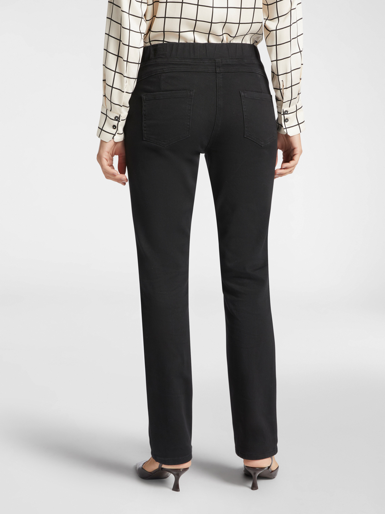 Pantalones rectos pull on image number 1