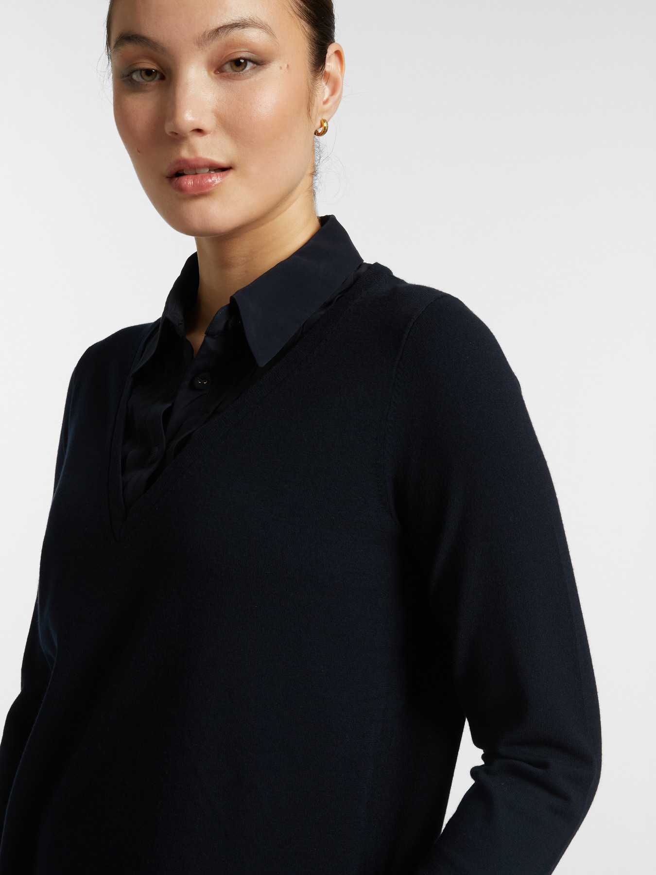 Chemise avec parties en tissu image number 3