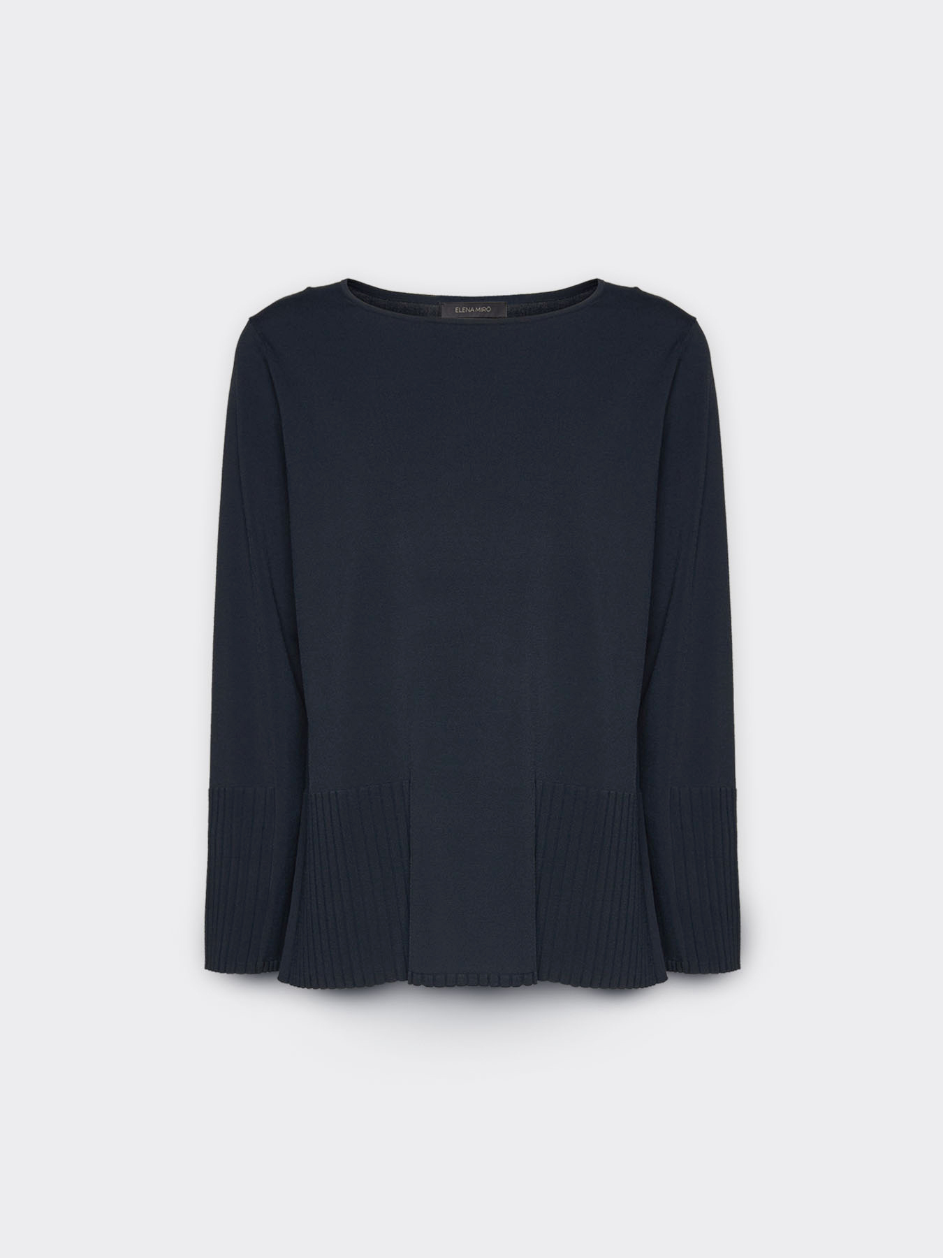 Sweater with ribbed details image number 4