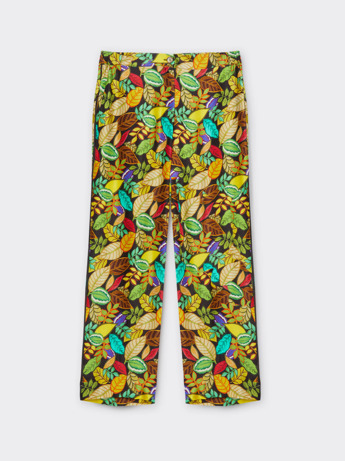 Straight-leg printed trousers image number 0