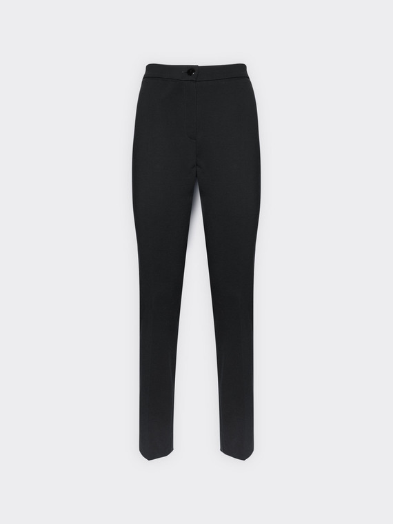 Slim-Fit-Hose aus Milano-Strick