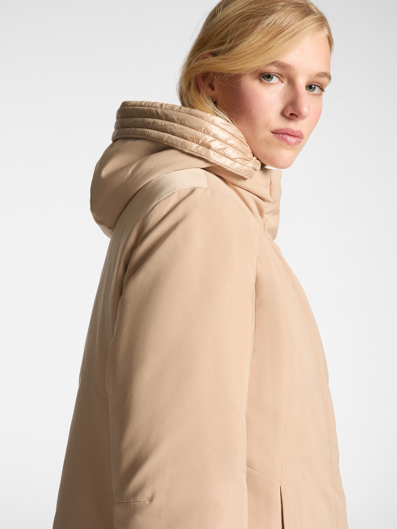 Parka in nylon reps antigoccia image number 3