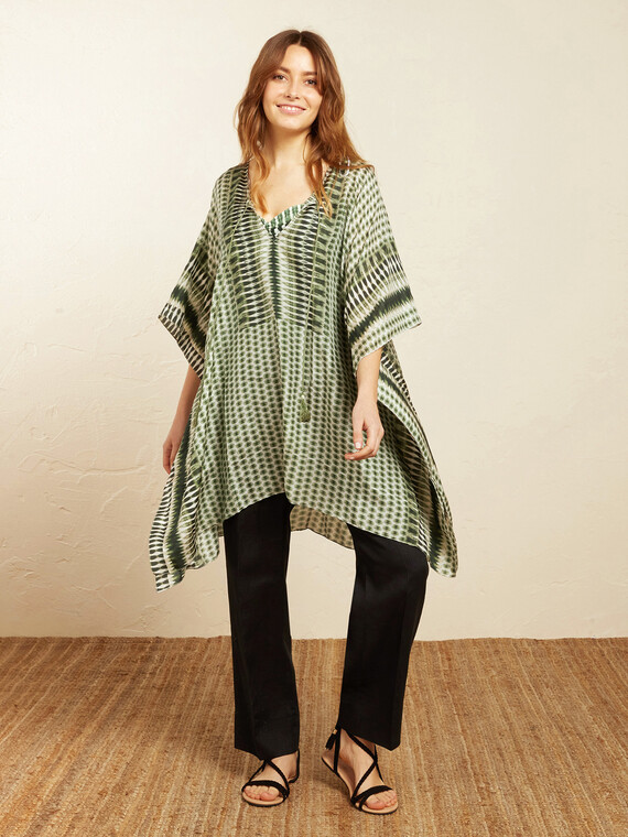 Elena Mirò Kaftano in seta dalla stampa etnica Donna