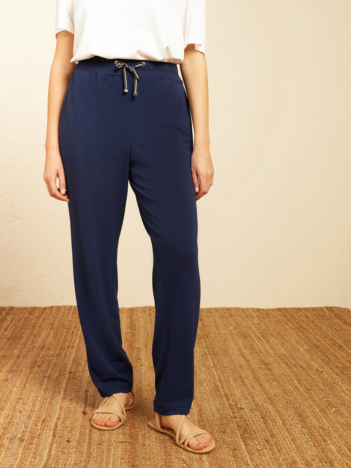 PANTAJOGGER EN JERSEY CR&Ecirc;PE image number 3