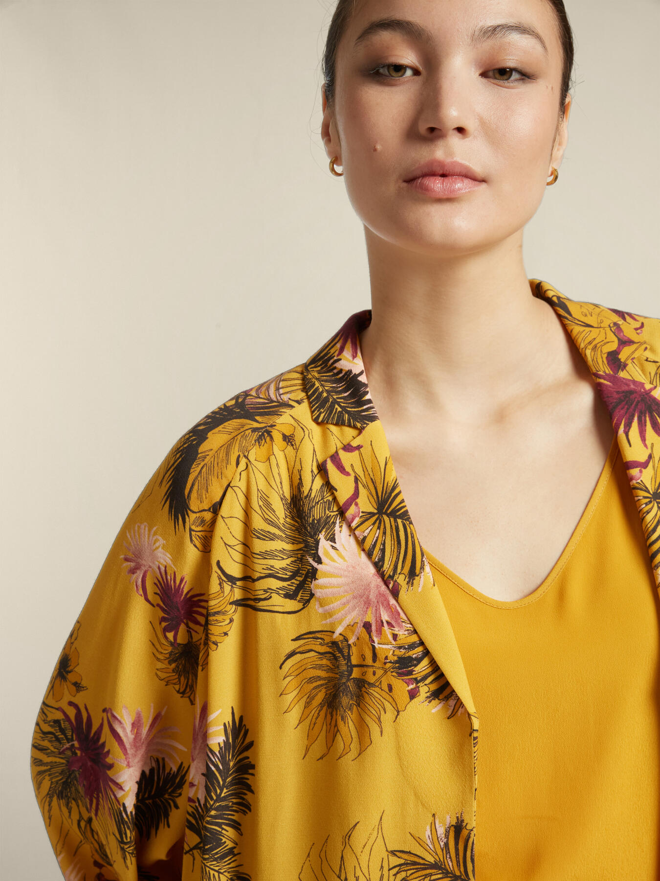 Bedruckter Blazer aus ECOVERO™-Viskose image number 3