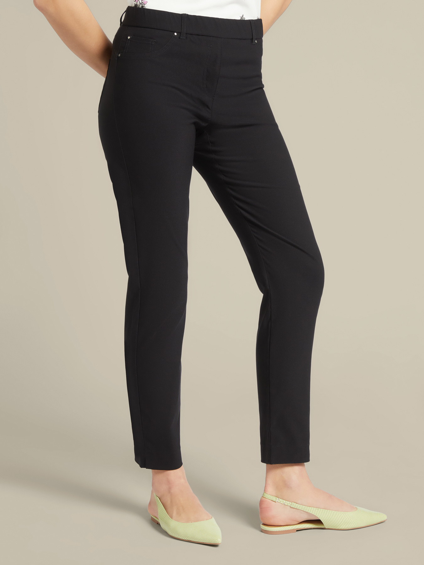 Pantalones skinny  stretch de viscosa ECOVERO&trade; image number 2