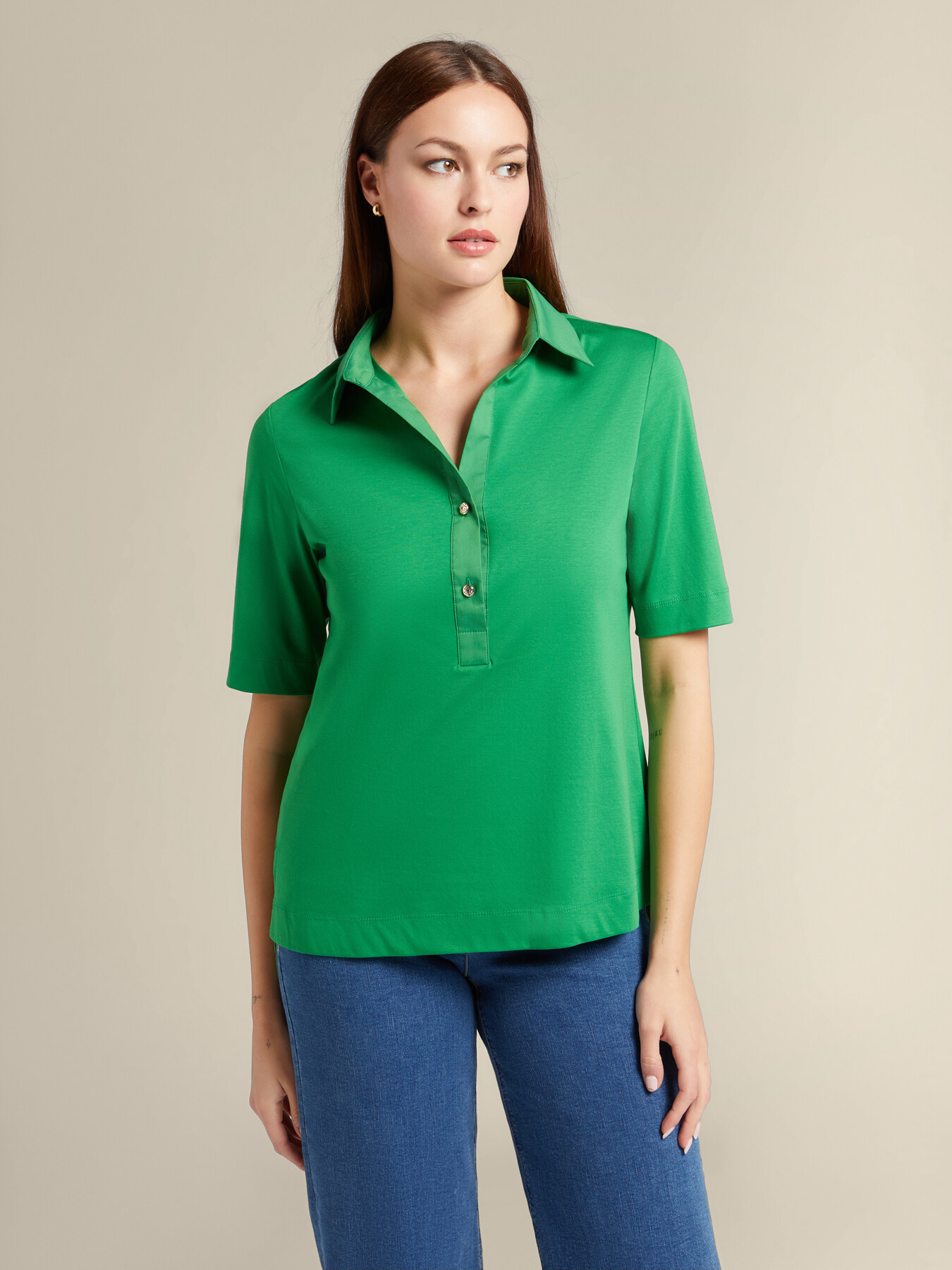 T-Shirt mit Kragen image number 0