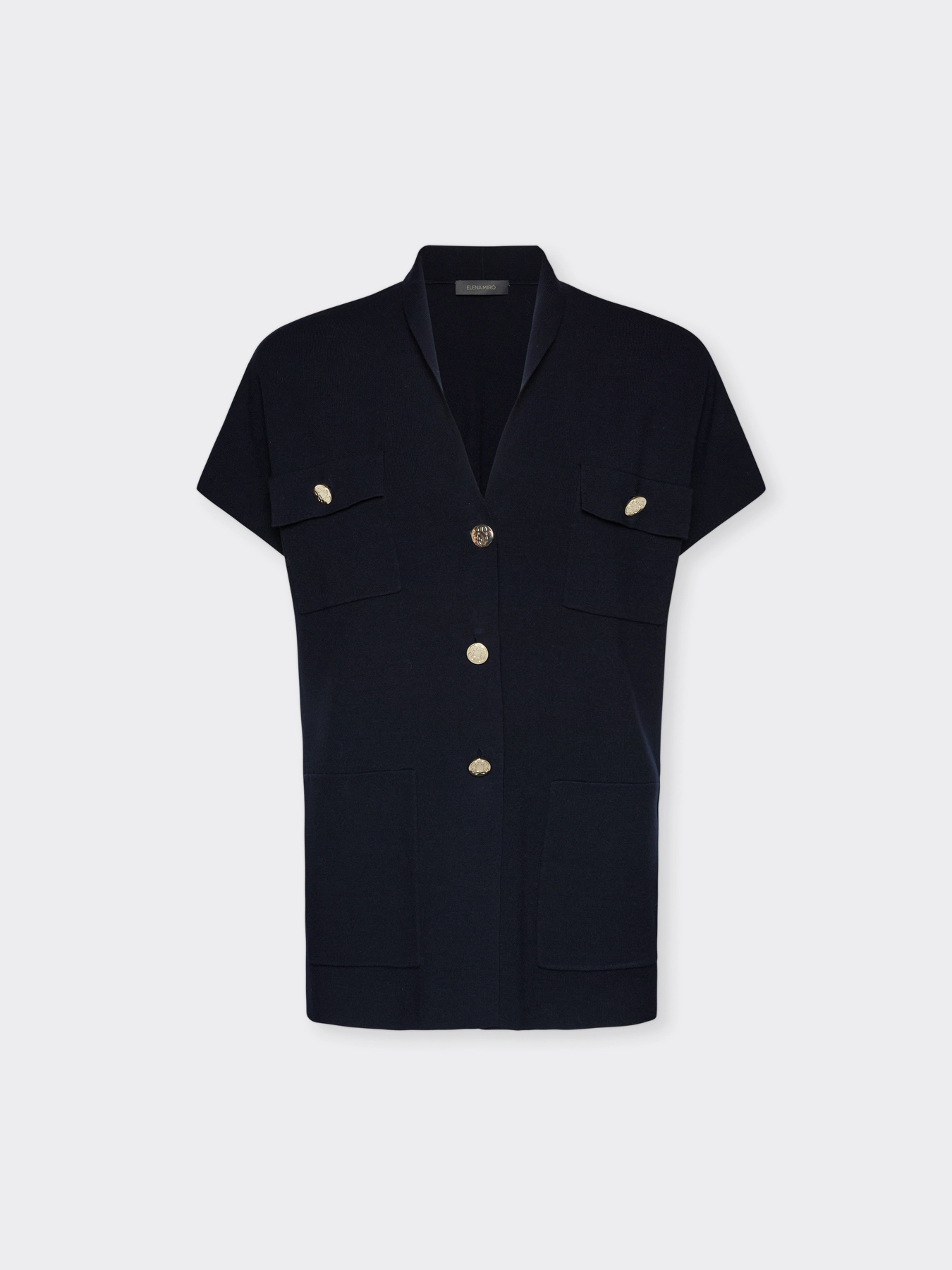 Long vest with buttons image number 4