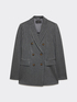 Blazer às riscas com duplo peito image number 4