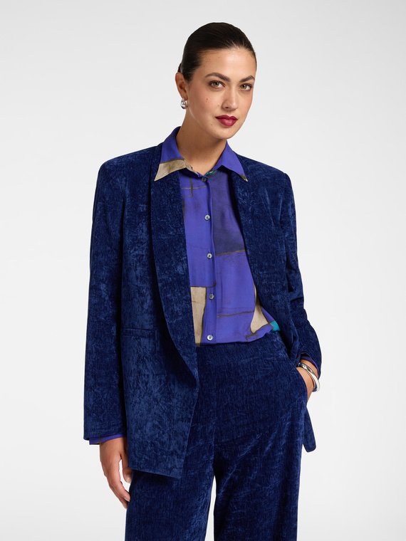Giacca strutturata in velluto