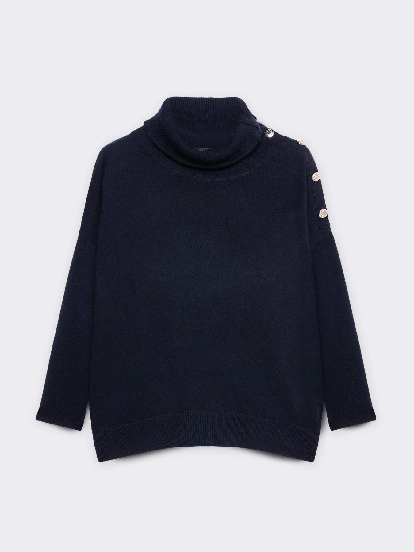 Oversize-Pullover aus Wolle mit Kn&ouml;pfen image number 4