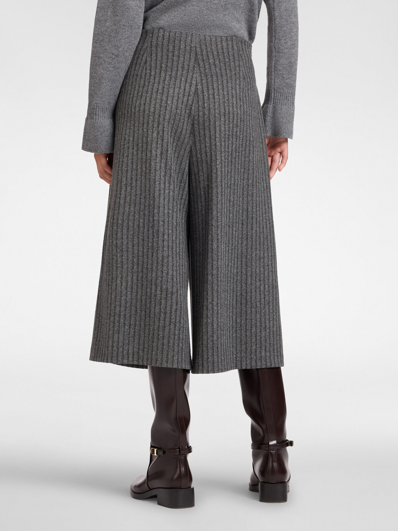 Pantalon cropped ray&eacute; jacquard image number 1