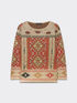 Ethnic patterned sweater image number 4