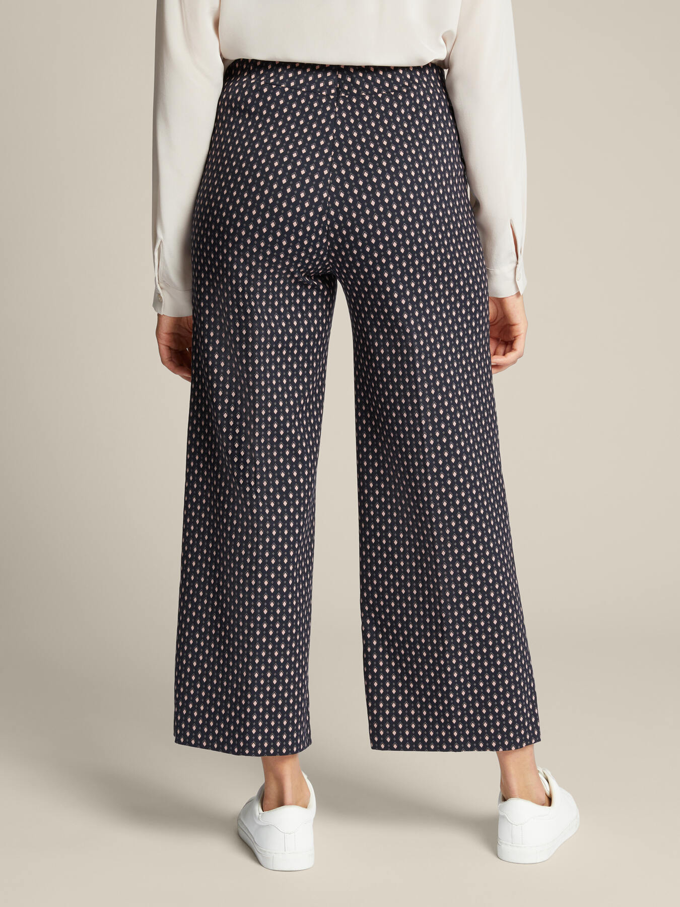 Pantalon cropped jacquard image number 1