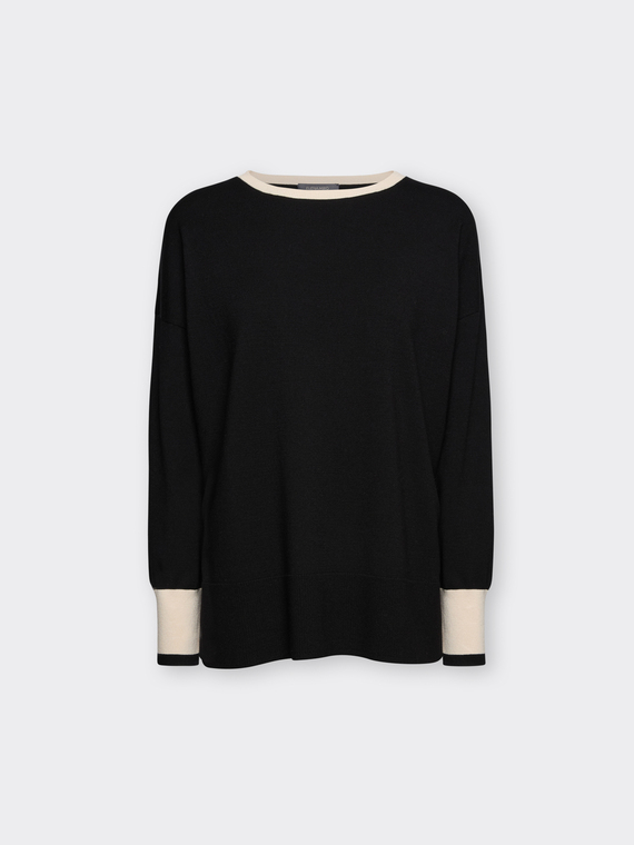 Pull ras-du-cou en viscose