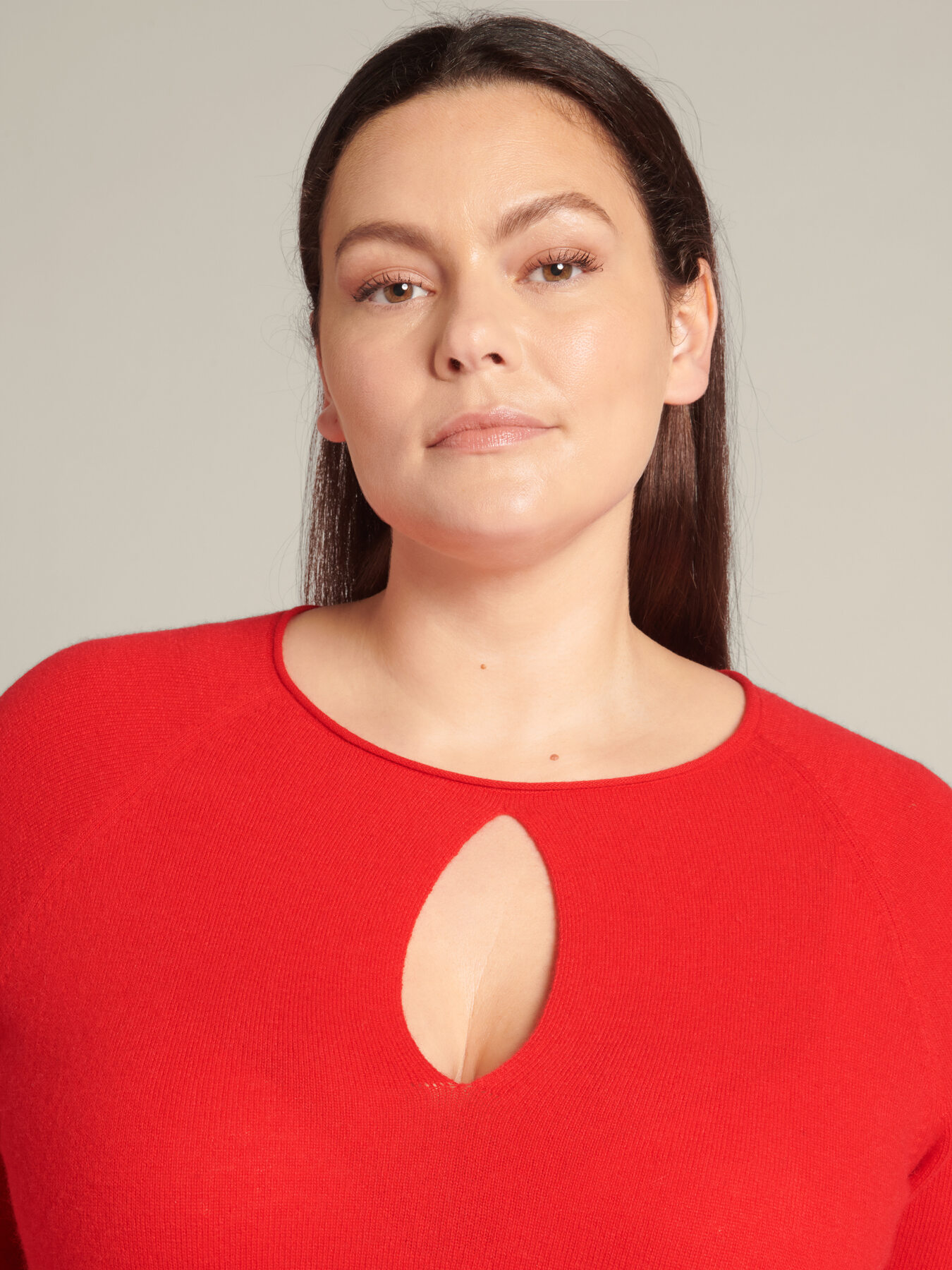 Sweater with drop opening in front image number 6