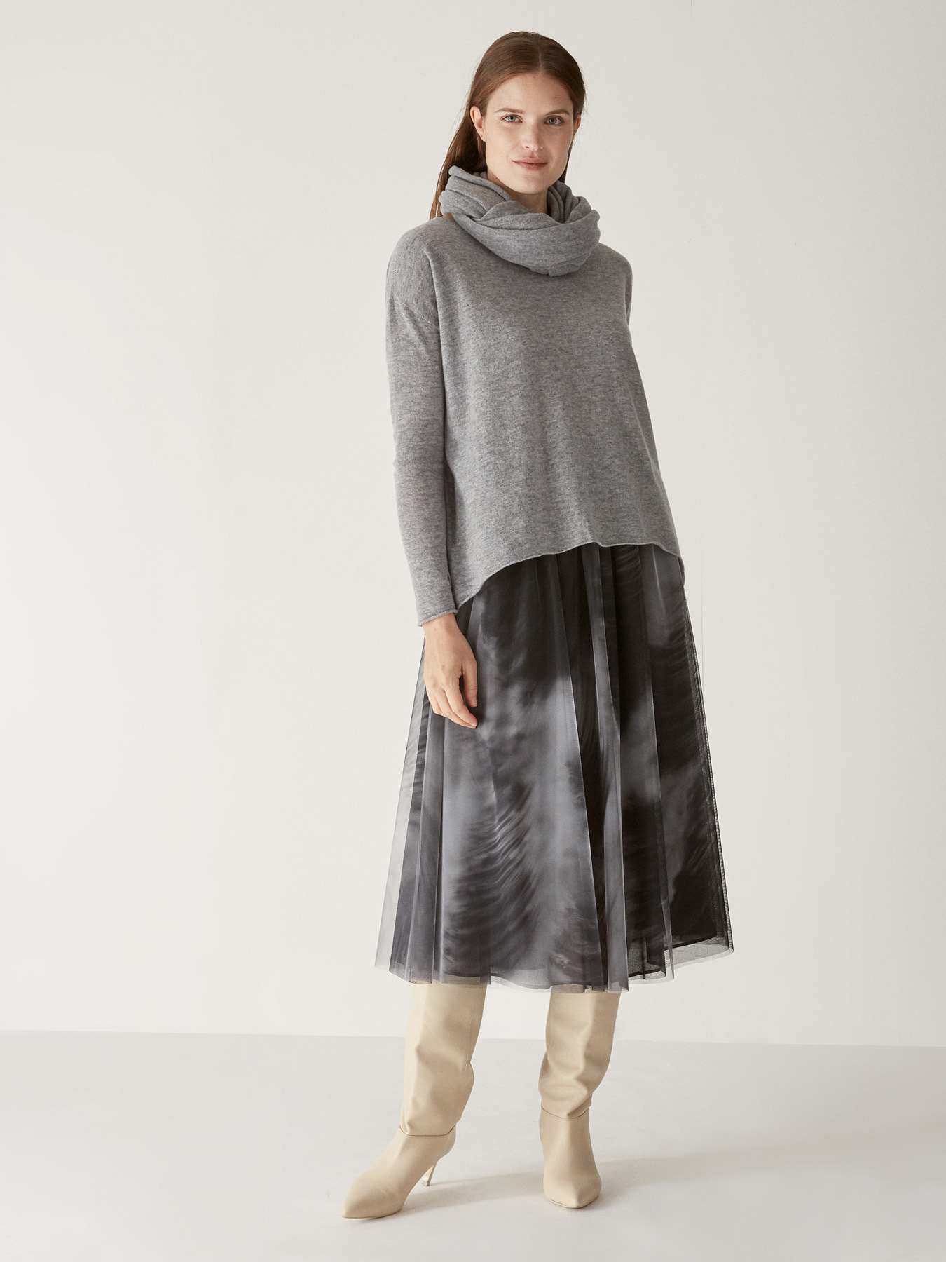 PULLOVER AUS FLUFFY WOOL image number 3