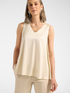 Top en satin de viscose d&eacute;collet&eacute; en V image number 0
