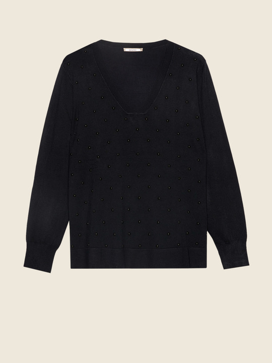 Elenamiro&nbsp;: Chandail avec applications Bleu_1