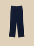 Flowing fabric straight-leg trousers image number 3