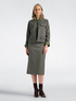 Veste en tricot motif Vichy image number 2