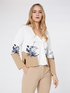 Cardigan with inlay and trims image number 0