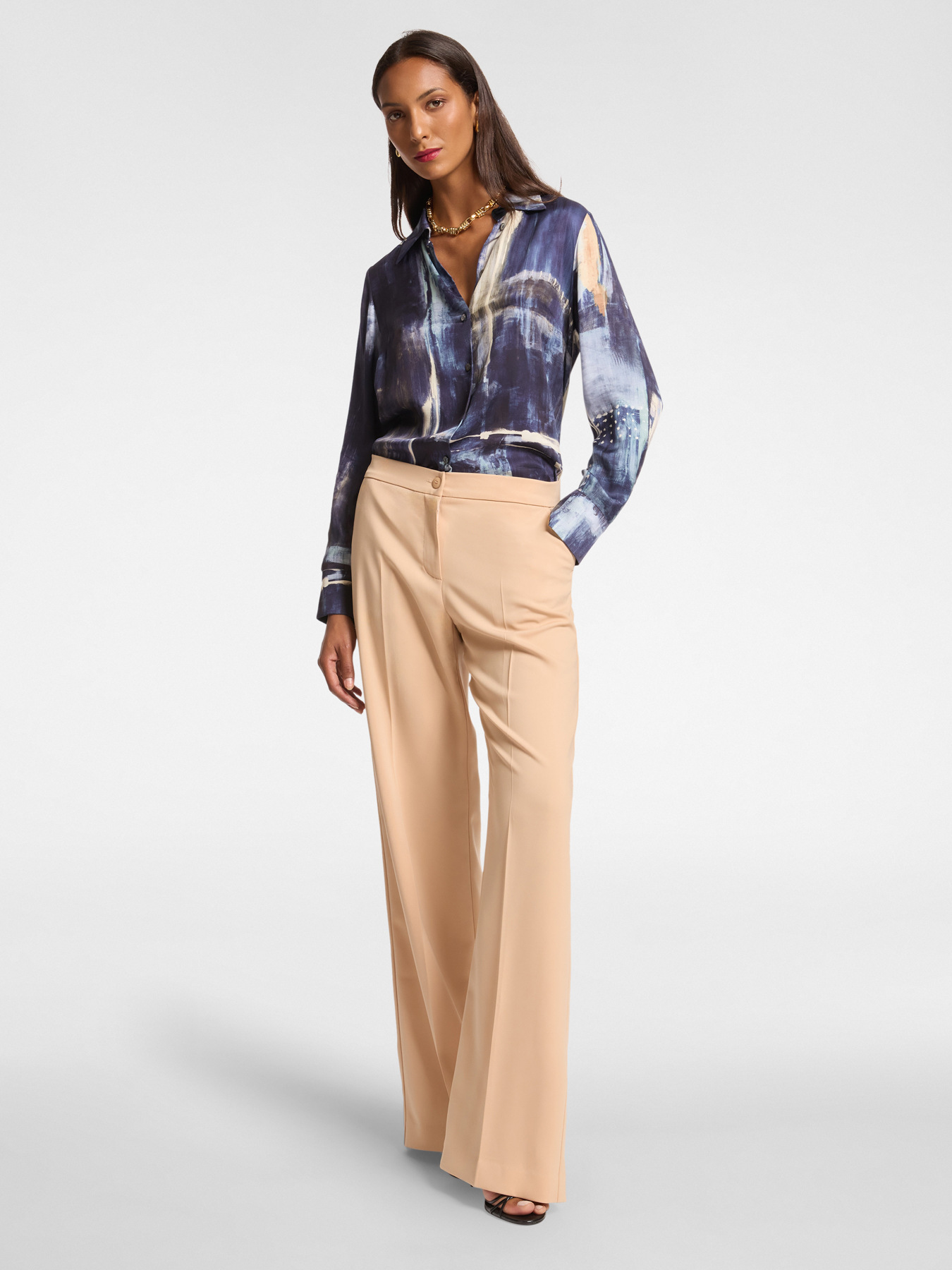 Chemise en viscose imprim&eacute;e image number 0