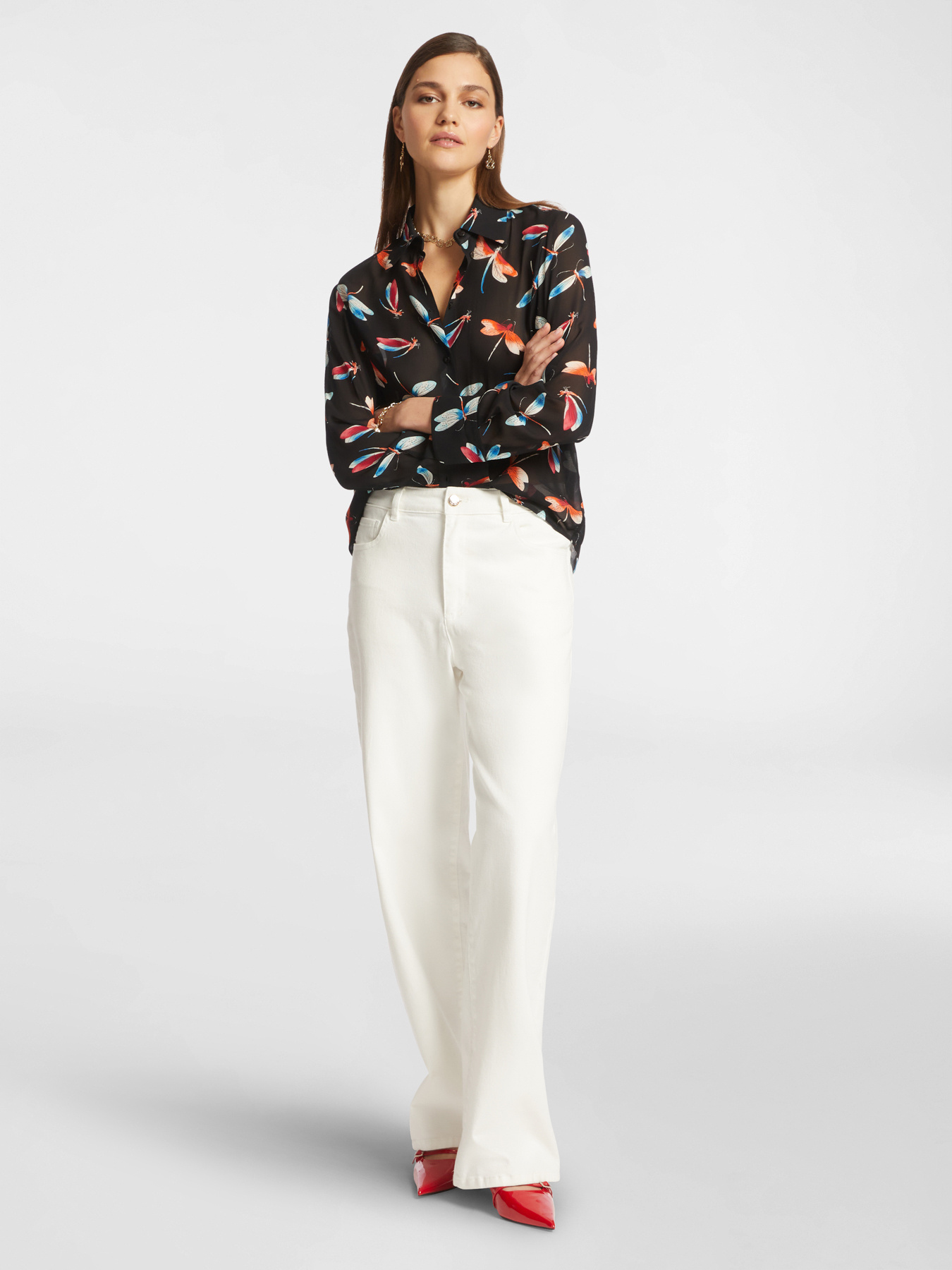 Bedruckte Hemdbluse image number 2