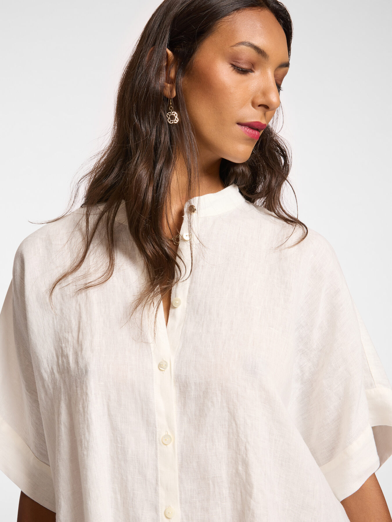 Blusa in lino image number 3