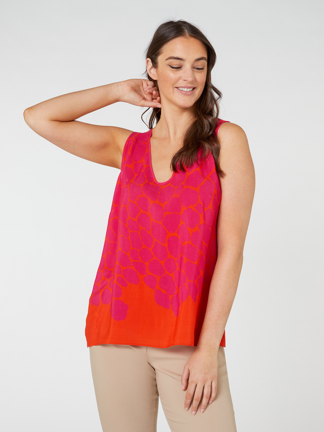 Top &eacute;l&eacute;gant imprim&eacute; image number 2