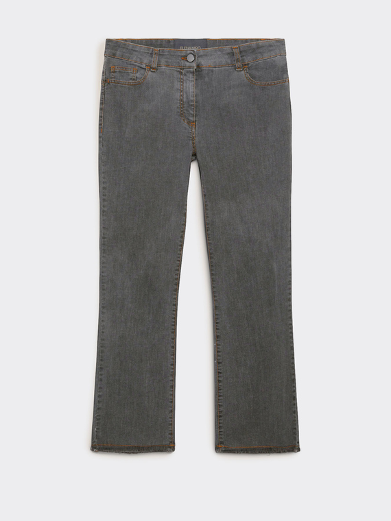 Kick flare medium grey jeans