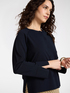 Viscose blend crew neck cardigan image number 3