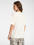 V-neck cotton T-shirt image number 1