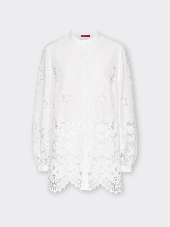 Chemise en dentelle ajour&eacute;e