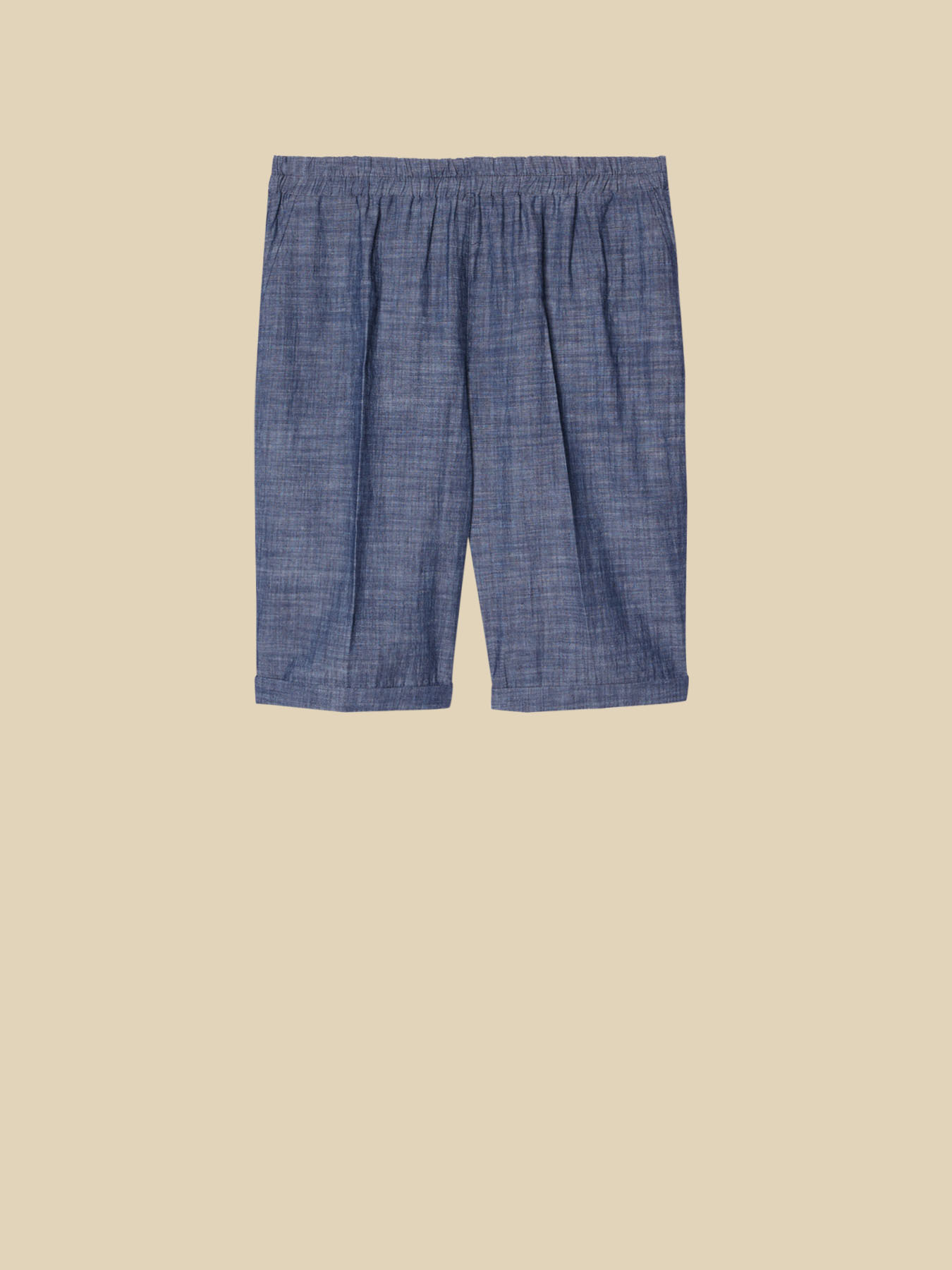 Cotton and linen shorts image number 5