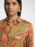 Camicia in raso stampata patchwork image number 3