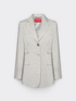 Blazer de mezcla de lino con botonadura sencilla image number 4