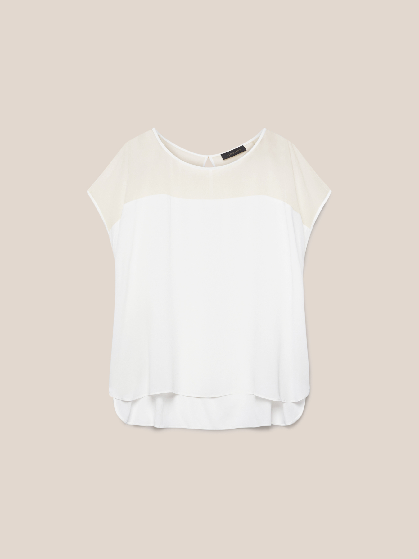 Top in due tessuti image number 5