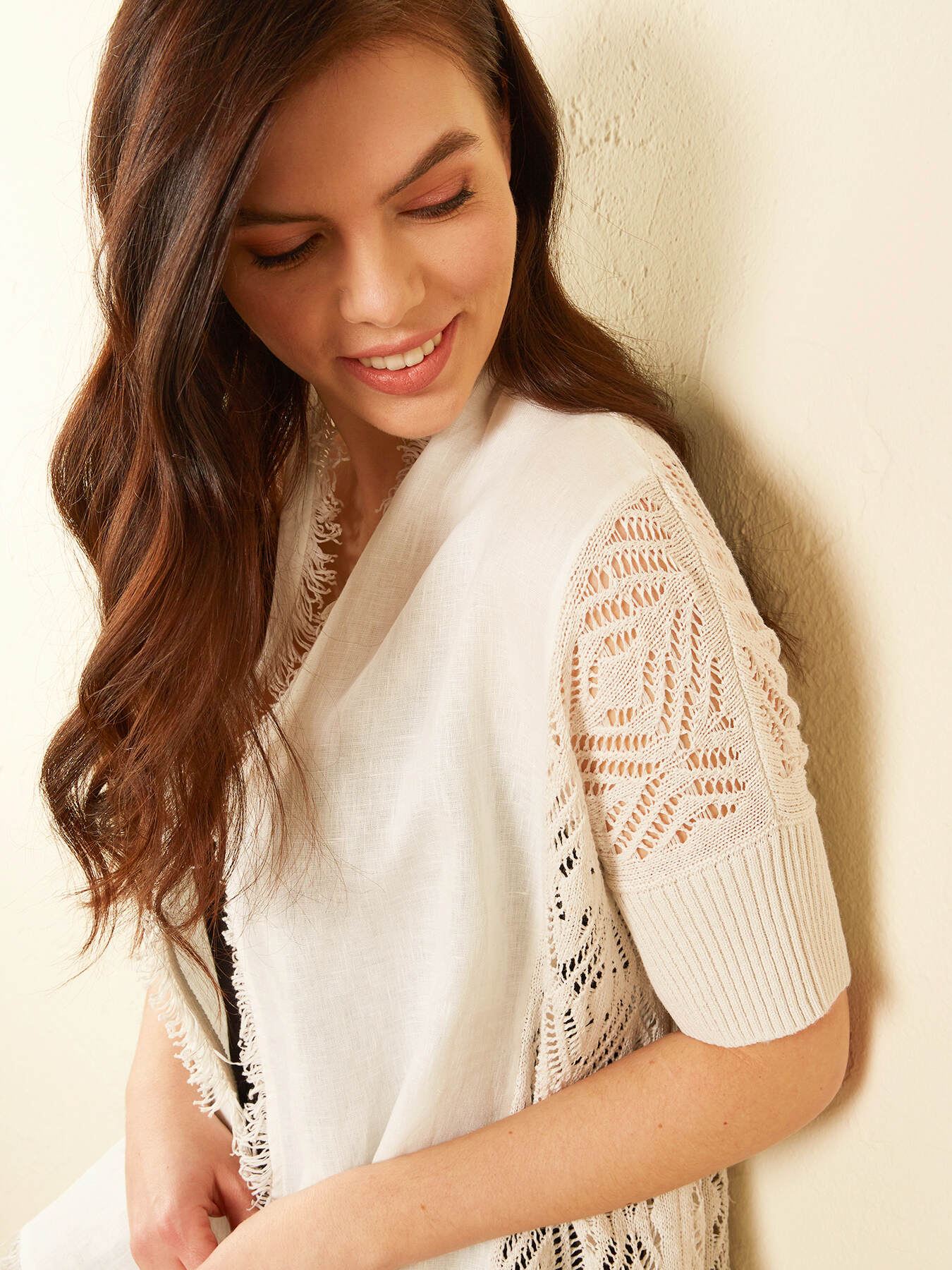 CARDIGAN IN COTONE LINO image number 3