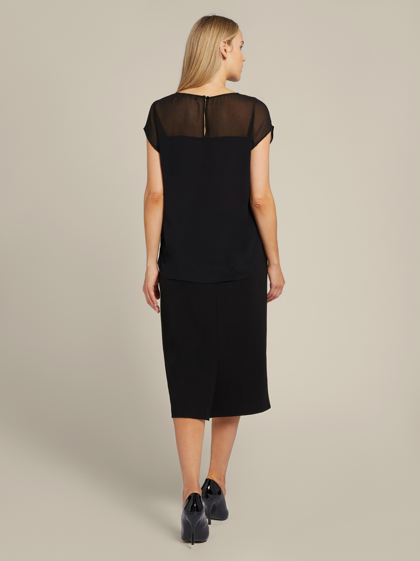 Top de dos tejidos image number 2