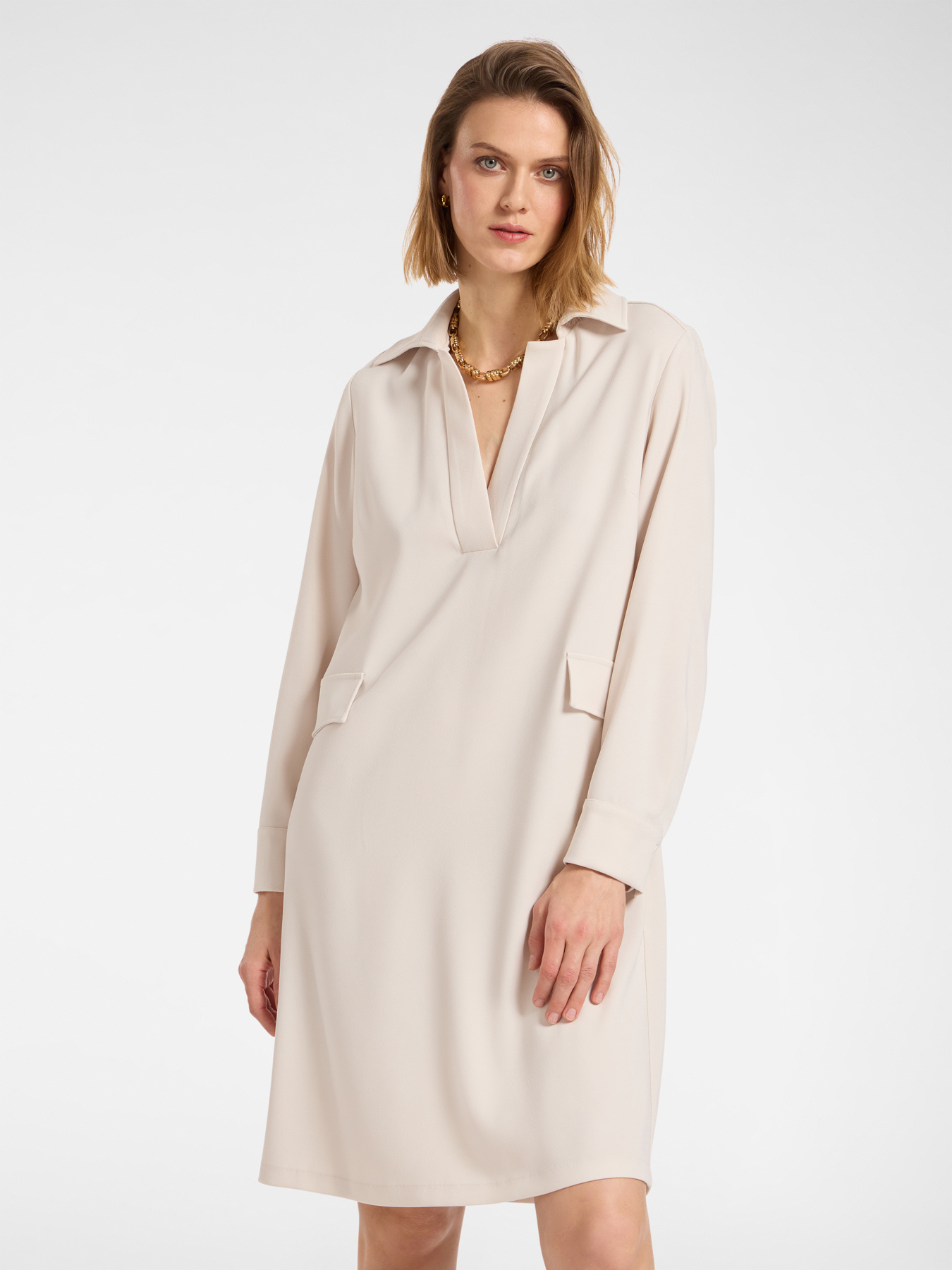 Kleid aus Stretch-Cady image number 2