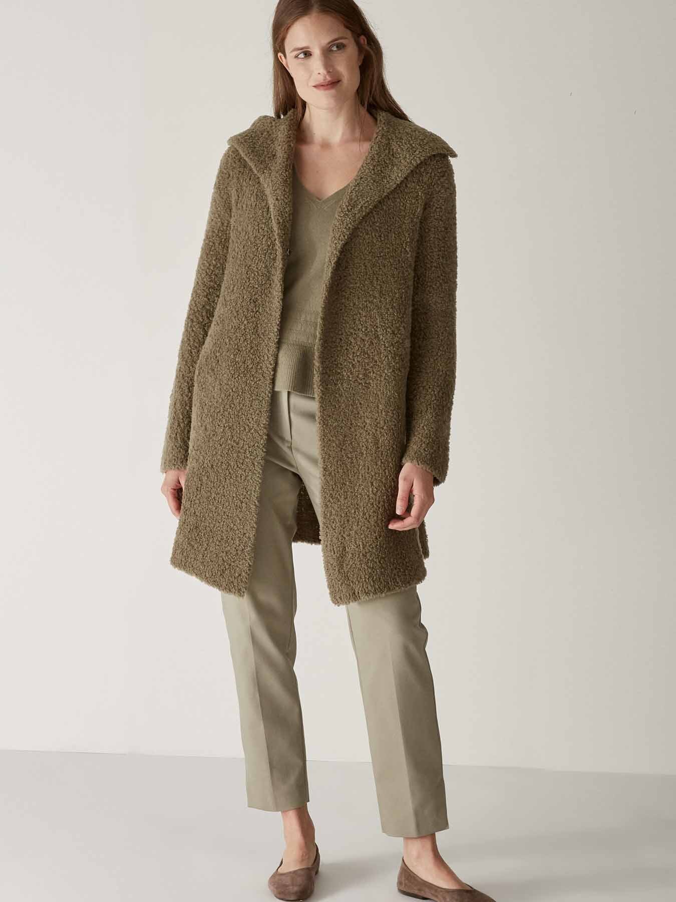 teddy bear wool coat