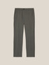 Straight-leg trousers in melange twill image number 5