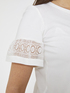 T-shirt con bordi in pizzo image number 3