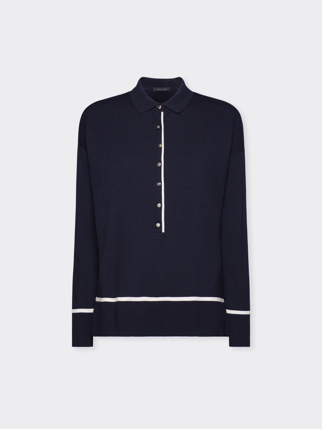 Poloshirt mit Kn&ouml;pfen und kontrastierenden Profilen image number 4