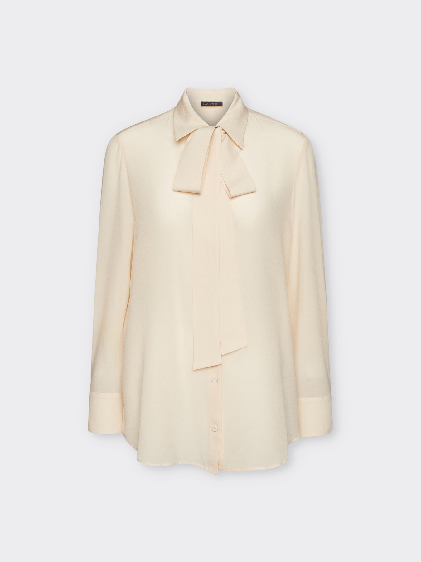 Chemise en soie avec ceinture image number 4