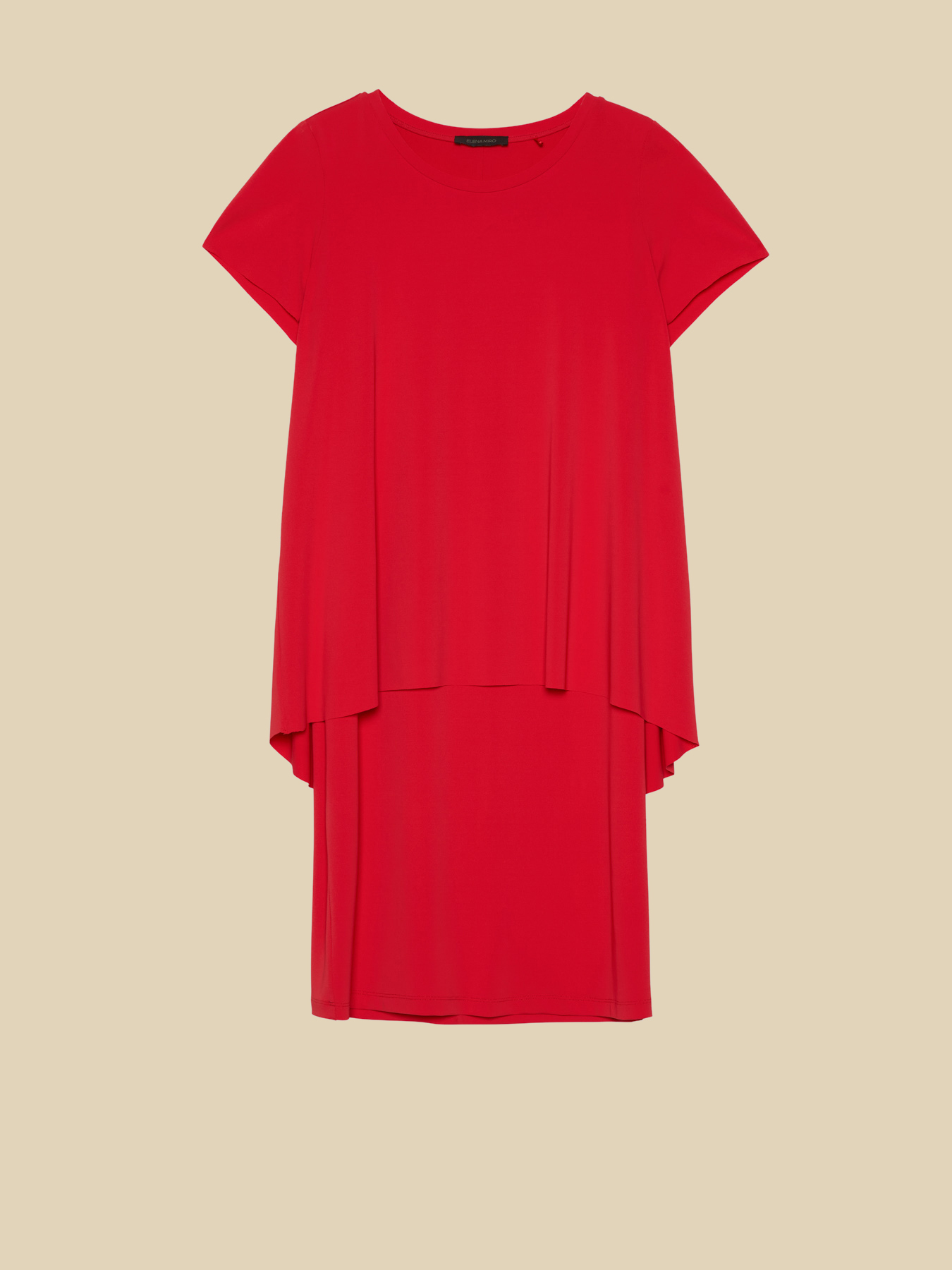 VESTIDO EN TEJIDO DE PUNTO CREP&Eacute; image number 4