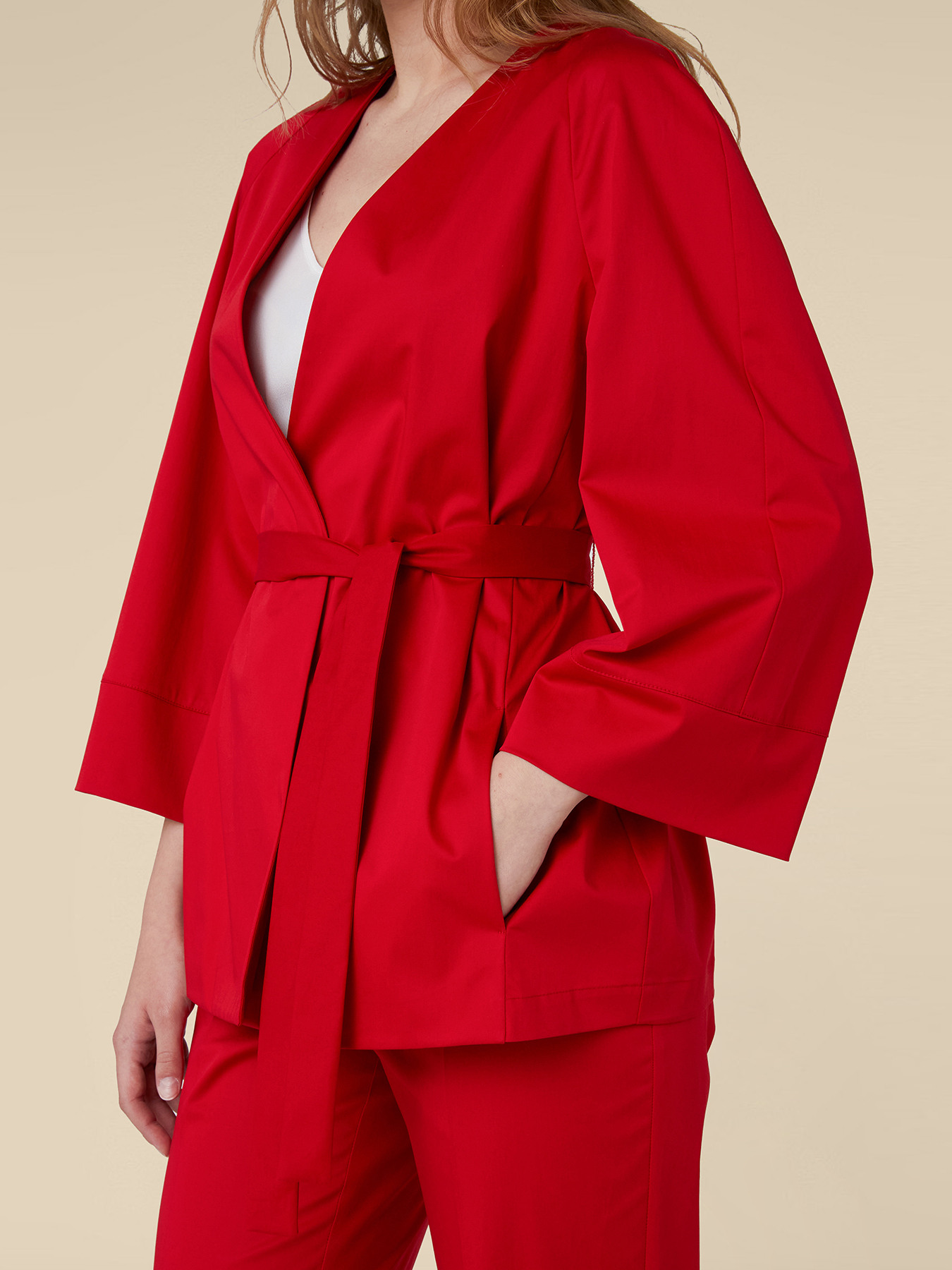 VESTE EN POPELINE STRETCH image number 3