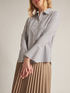 Camicia a righe con maniche svasate image number 3