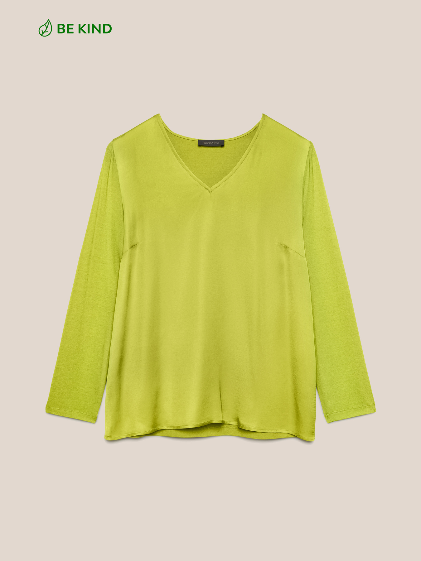 T-shirt in two eco-viscose fabrics image number 4